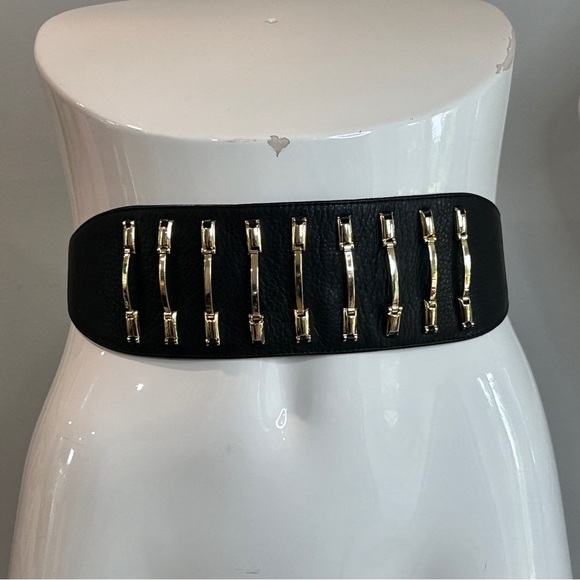 B-Low The Belt Statement Leather Cummerbund Belt - Picture 3 of 13